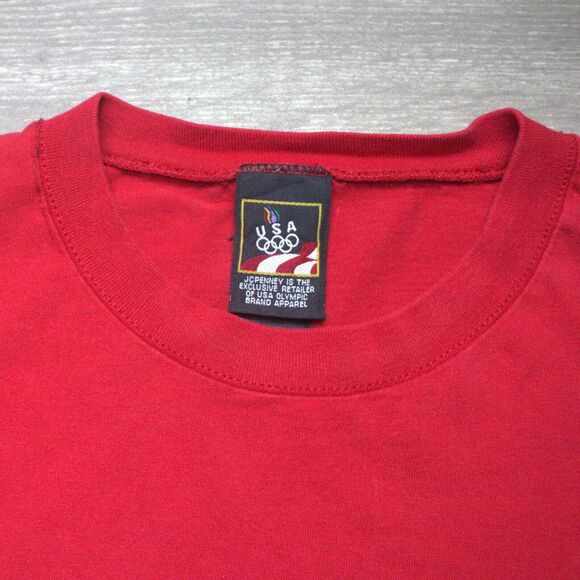 90s JCPenney USA Olympics Embroidered Tank Tops Muscle Shirt 2XL - Picture 2 of 4